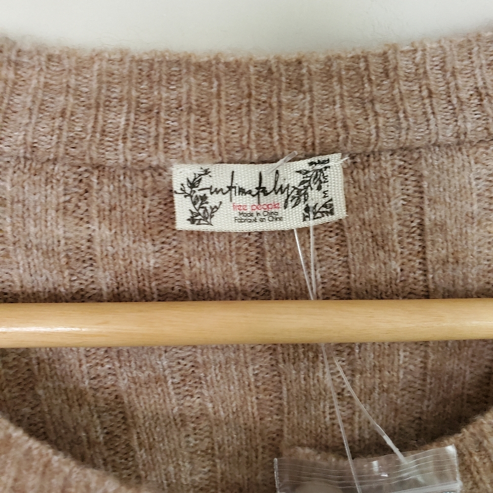 Free People Around the Clock Tunic Sweaters Tan - Picture 7 of 10